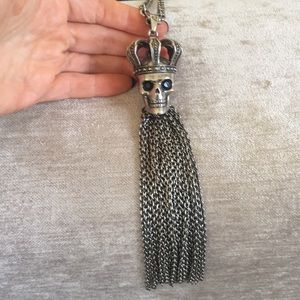 Alexander McQueen skull necklace. Rare